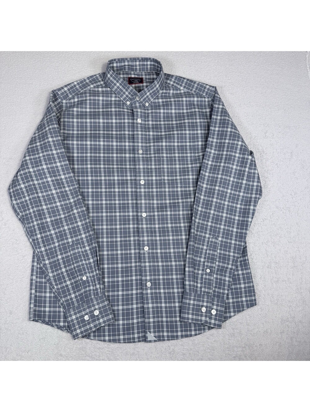 UNTUCKit Shirt Mens Large Blue Plaid Long Sleeve Button Down Performance Tayson